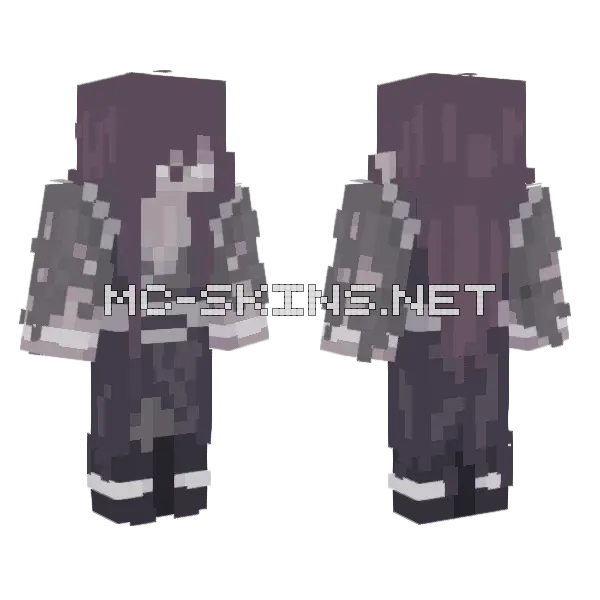 Undead Wen Ning Minecraft skin, front and back