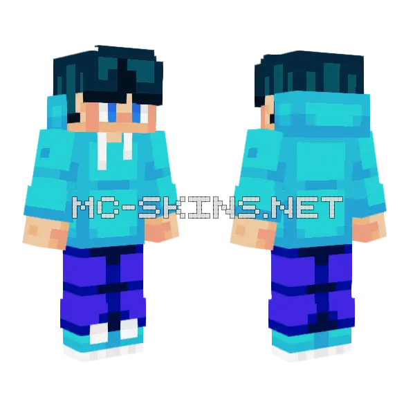 Under the Water Hive Style Minecraft skin, front and back