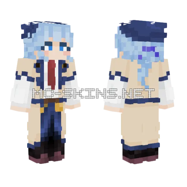 Undercover Professor Minecraft skin, front and back