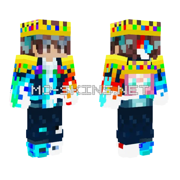 Undying Slushfuli Unity V5 Minecraft skin, front and back