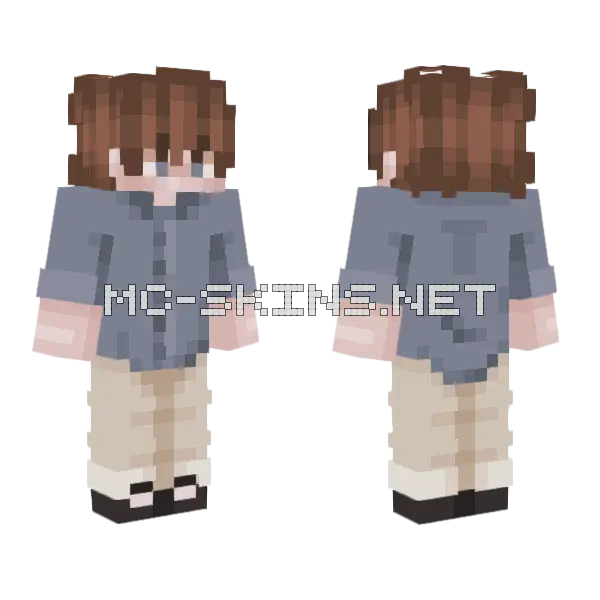 Uniform First Day Of School Minecraft skin, front and back