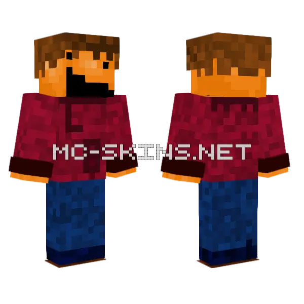 Unique Looking Skin Minecraft skin, front and back