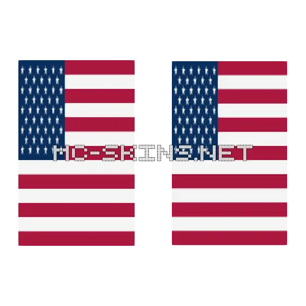 United States Flag cape, outside and lining