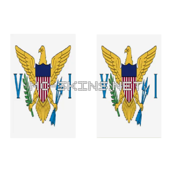 United States Virgin Islands Flag cape, outside and lining