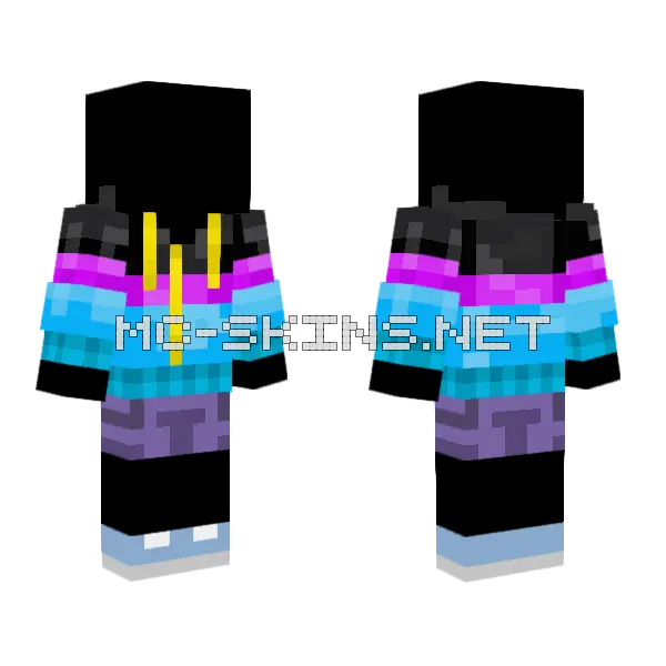 Universal Windbreaker Comfy Shorts Minecraft skin, front and back