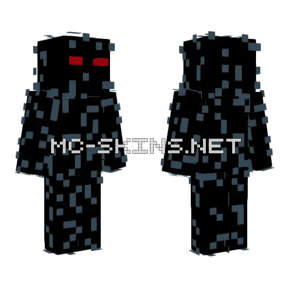Unknown Minecraft skin, front and back