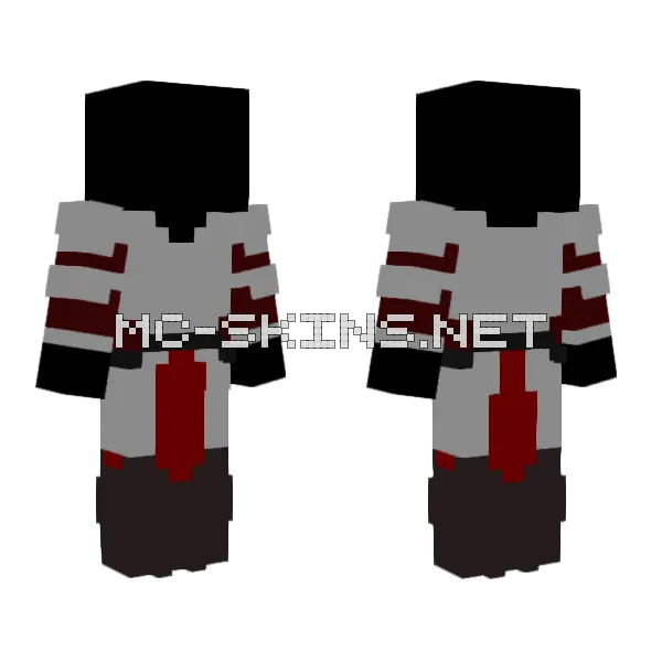 Unshaded Armor Base Minecraft skin, front and back