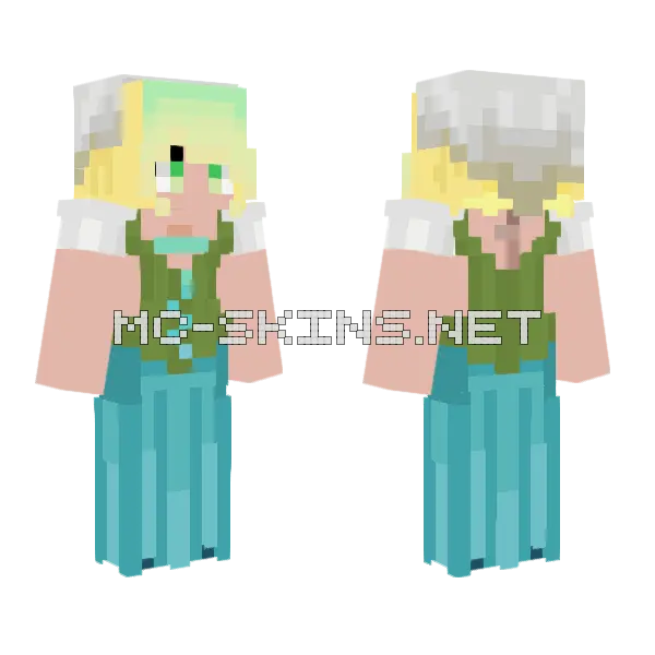 Unsuspected Farmer Minecraft skin, front and back