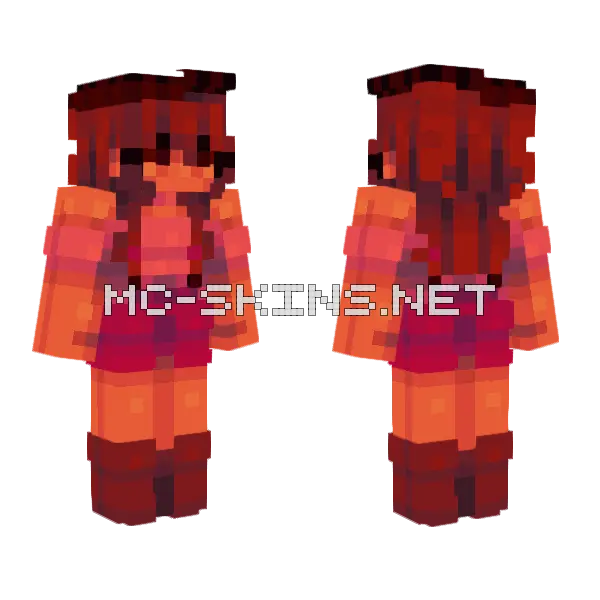 Unveiling The Architecture Minecraft skin, front and back