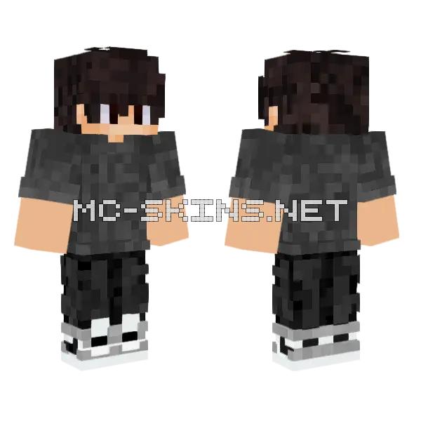 Unworthy Boy Minecraft skin, front and back