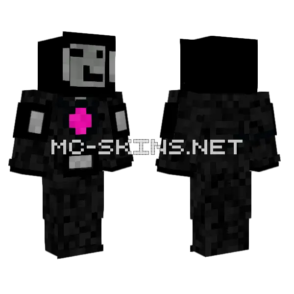 Up Titan TV Man Minecraft skin, front and back