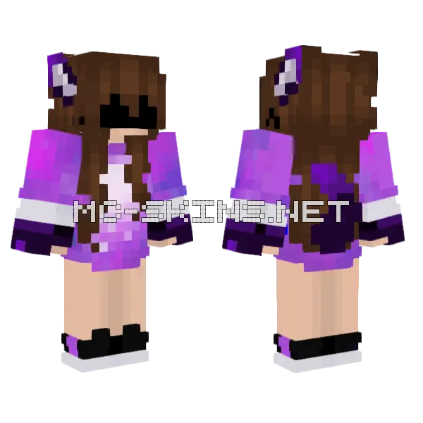 Updated Minecraft skin, front and back