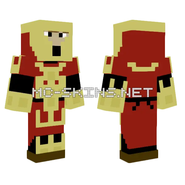 Updated Easterling Minecraft skin, front and back