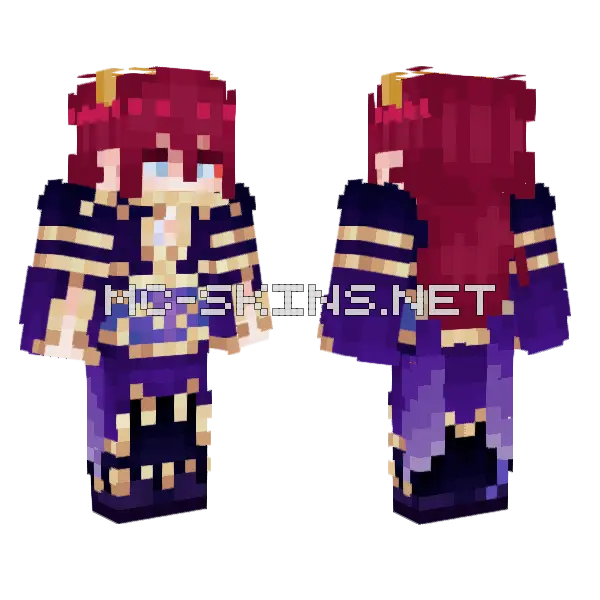 Updated Human Cupid Minecraft skin, front and back