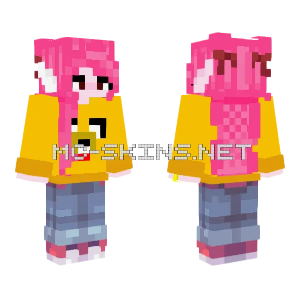 Updated Madu Minecraft skin, front and back