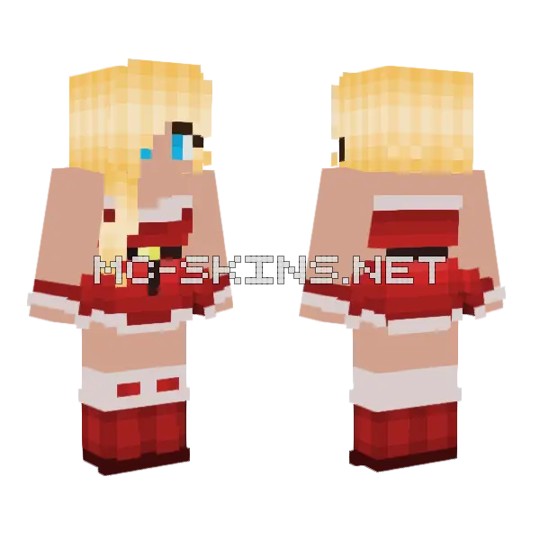 Updates Christmas Skin Minecraft skin, front and back