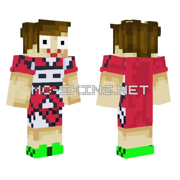 Upgrade On Wilhelmina Skin Minecraft skin, front and back