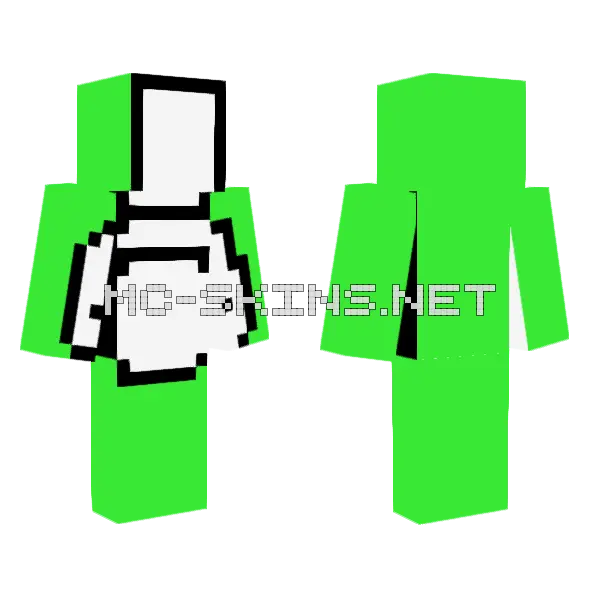 Upside Down Dream Minecraft skin, front and back