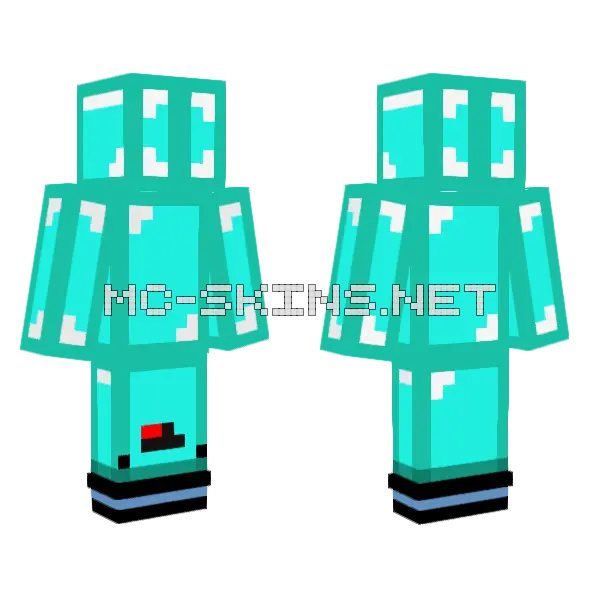 Upside Down Skeppy Fedora Minecraft skin, front and back