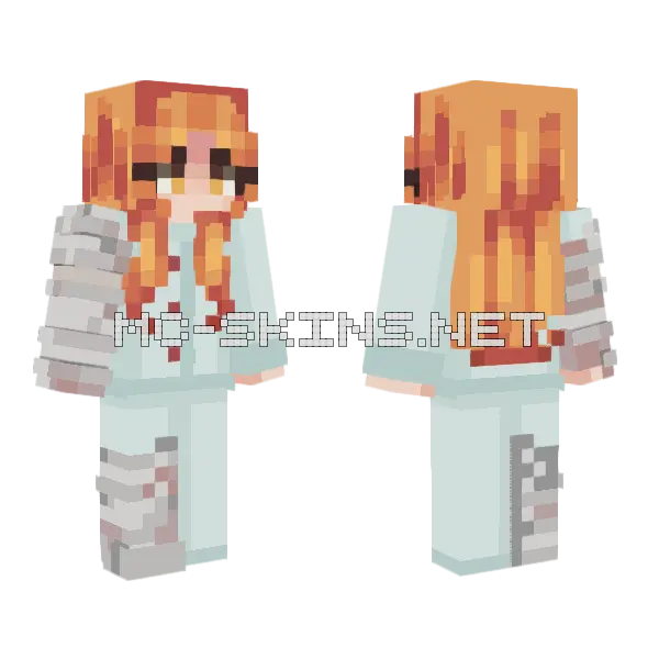Uri Minecraft skin, front and back