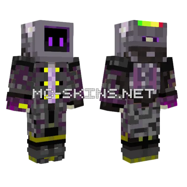 Urple Lifesupport Minecraft skin, front and back