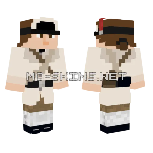 US Infantryman With Cap Minecraft skin, front and back