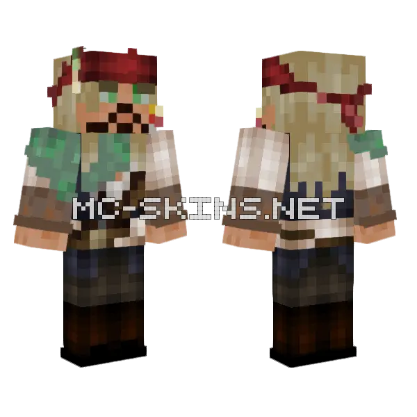 Ushima Cowboy Skin Minecraft skin, front and back