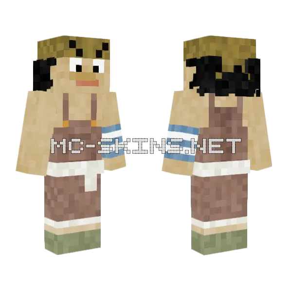 Usopp Minecraft skin, front and back