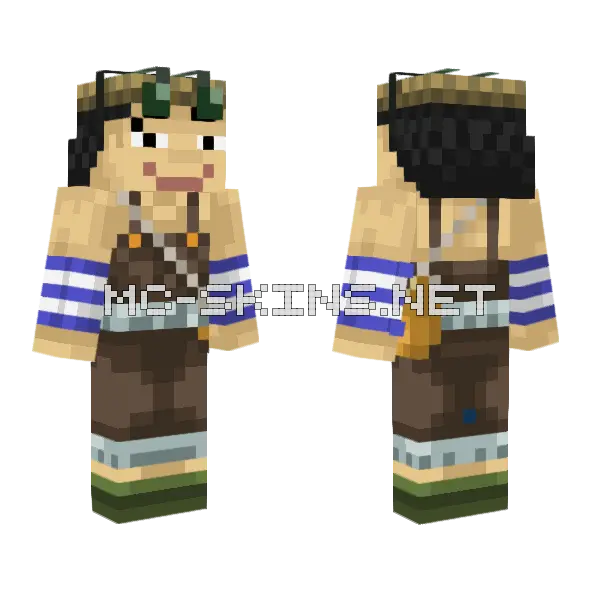 Usopp Fix Minecraft skin, front and back