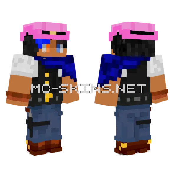 Uyuk7u6k7i6 Boy Minecraft skin, front and back