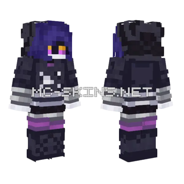 Uzi Doorman Minecraft skin, front and back