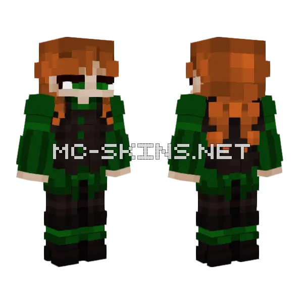 V Alex Minecraft skin, front and back