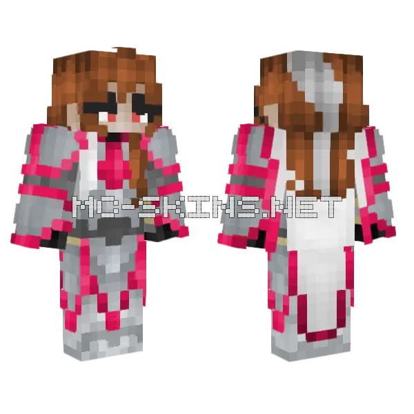 V Elora Pink Stage 2 Minecraft skin, front and back