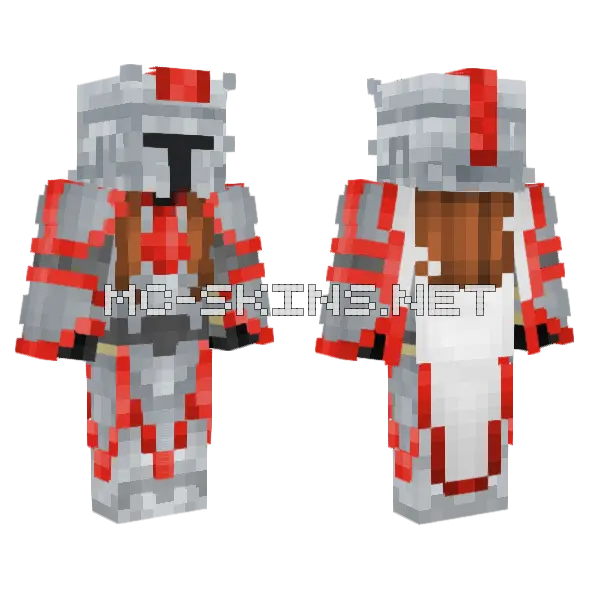 V Elora Stage 1 Helmet Minecraft skin, front and back