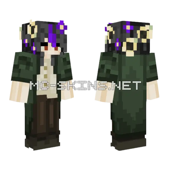 V Quinn Minecraft skin, front and back