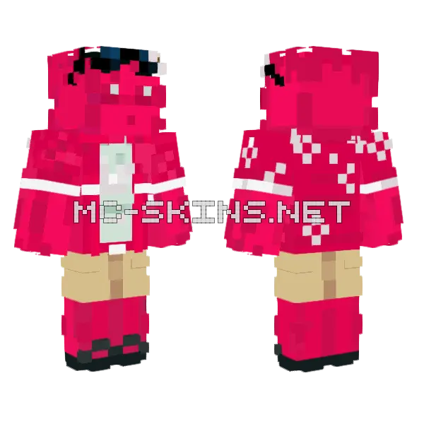 V2 Redo Minecraft skin, front and back