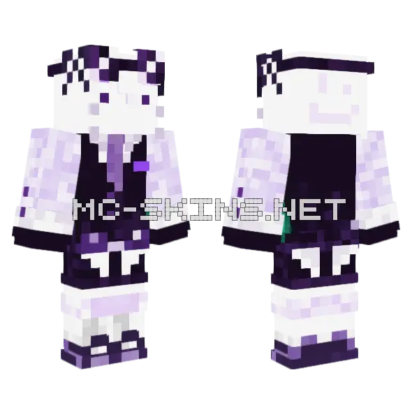 V3 Final Redesign Minecraft skin, front and back