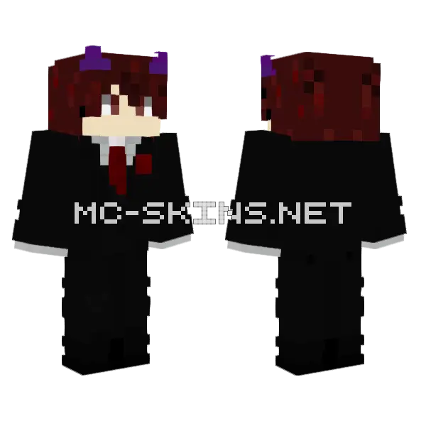 Valenest Formal Minecraft skin, front and back