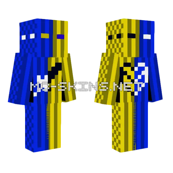 Valentin Original Minecraft skin, front and back
