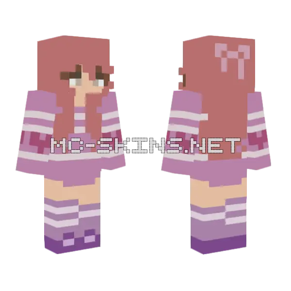 Valentine's Day Skin Minecraft skin, front and back