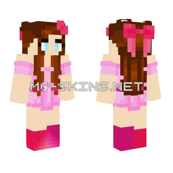Valentine's Day Skin Minecraft skin, front and back