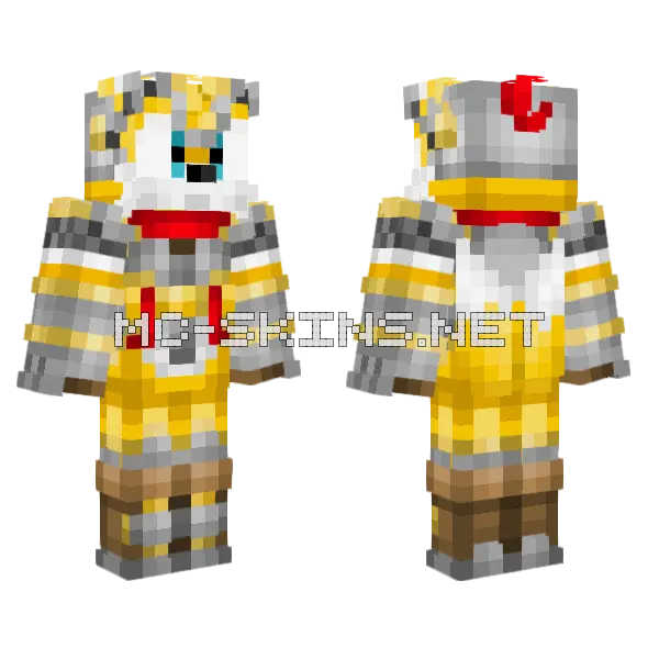 Valiant Tails Minecraft skin, front and back