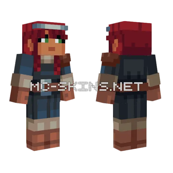 Valorie Minecraft skin, front and back