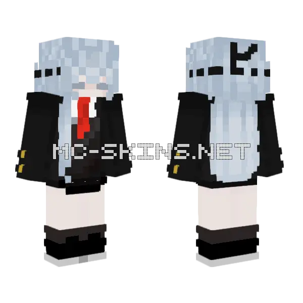 Valu57 Traje Minecraft skin, front and back
