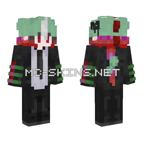 Vamp Stego Minecraft skin, front and back