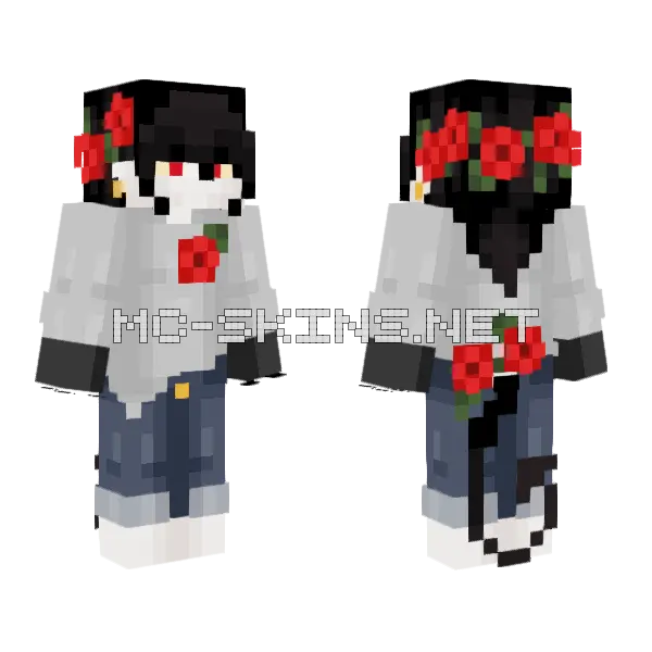Vampire But Better Outfit Minecraft skin, front and back
