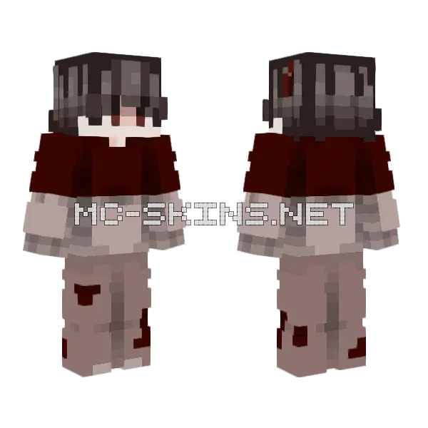 Vampire Match Skin Minecraft skin, front and back