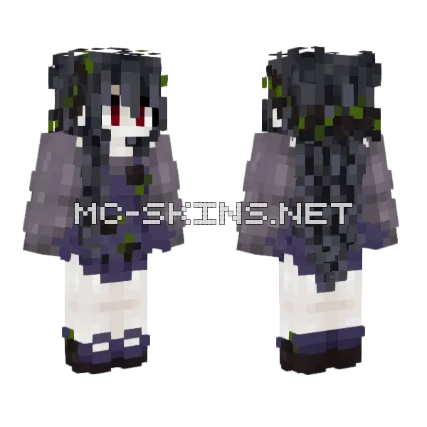 Vampire Queen Wither Rose Minecraft skin, front and back