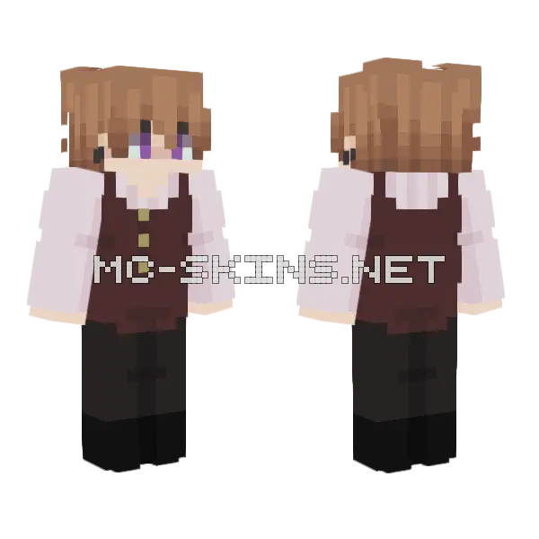 Vampire Sage 0 Minecraft skin, front and back