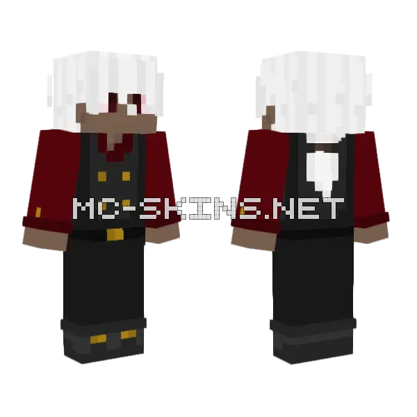 Vampire Skin Minecraft skin, front and back